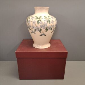 Cobridge Stoneware Periwinkle Pattern Vase