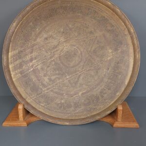 very large antique middle eastern bronze tray