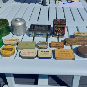 collection of tins
