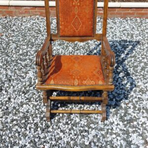 An American Mahogany Spring Rocking Chair